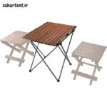 میز سفری ادریک مدل صفحه چوبی (تاشو و کم‌حجم) + کیف حمل - تصویر 5